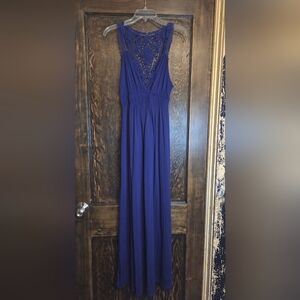 Elegant PURPLE Lace Maxi Dress